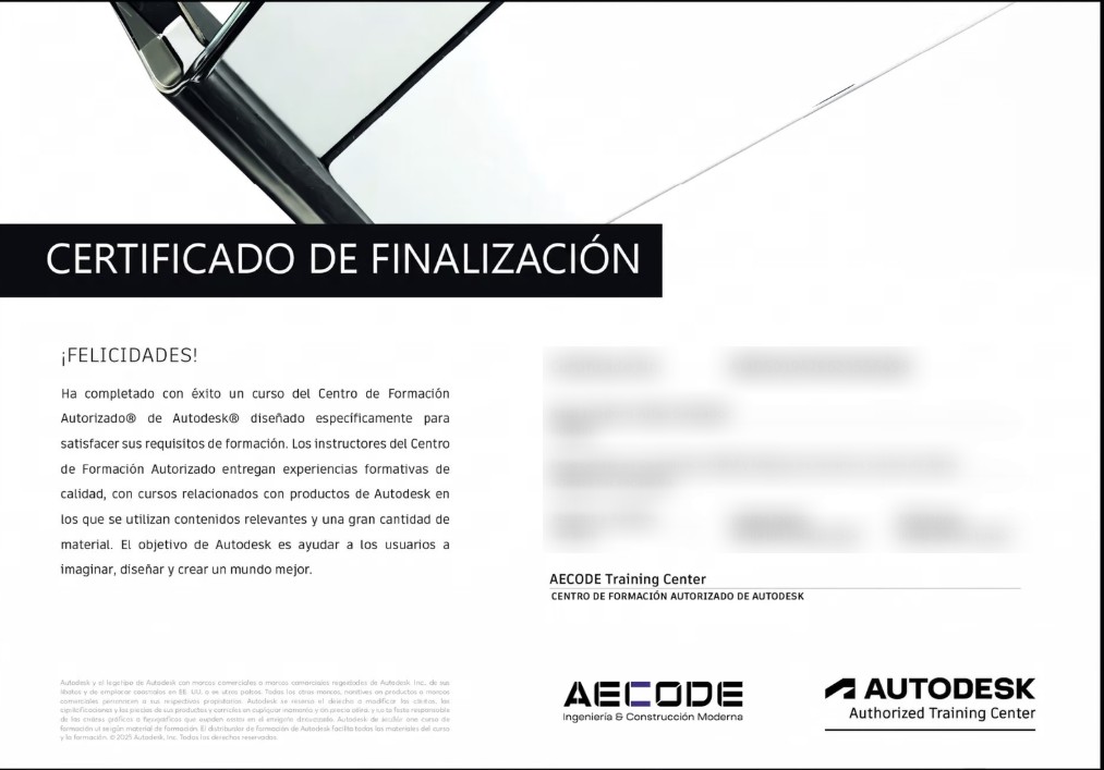 Modelo referencial: Certificación Autodesk · Fundamentos de BIM + IA